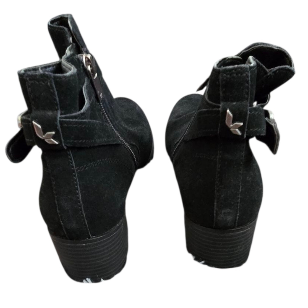 Koolaburra By UGG Ortholite Black Ankle Booties Sleek Comfortable Design Size 9 - Picture 3 of 7